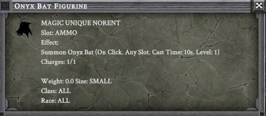 ONYX BAT FIGURINE item card